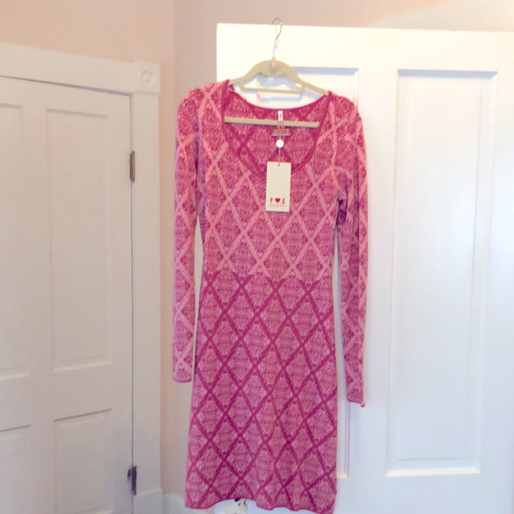 NWT Blutsgeschwister pink sweater dress